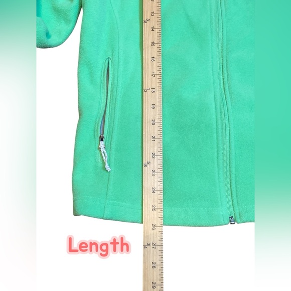 Columbia lime Green Full-Zip Fleece size large - Picture 2 of 4
